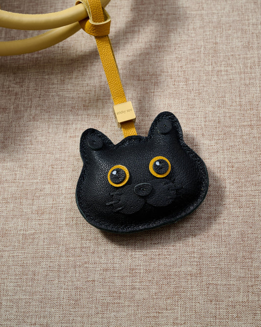 BRITISH SHORTHAIR CAT CHARM - BLACK EDITION