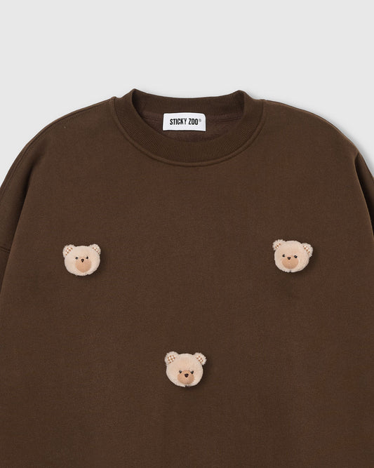 TEDDY CHECK-EAR SWEATSHIRT