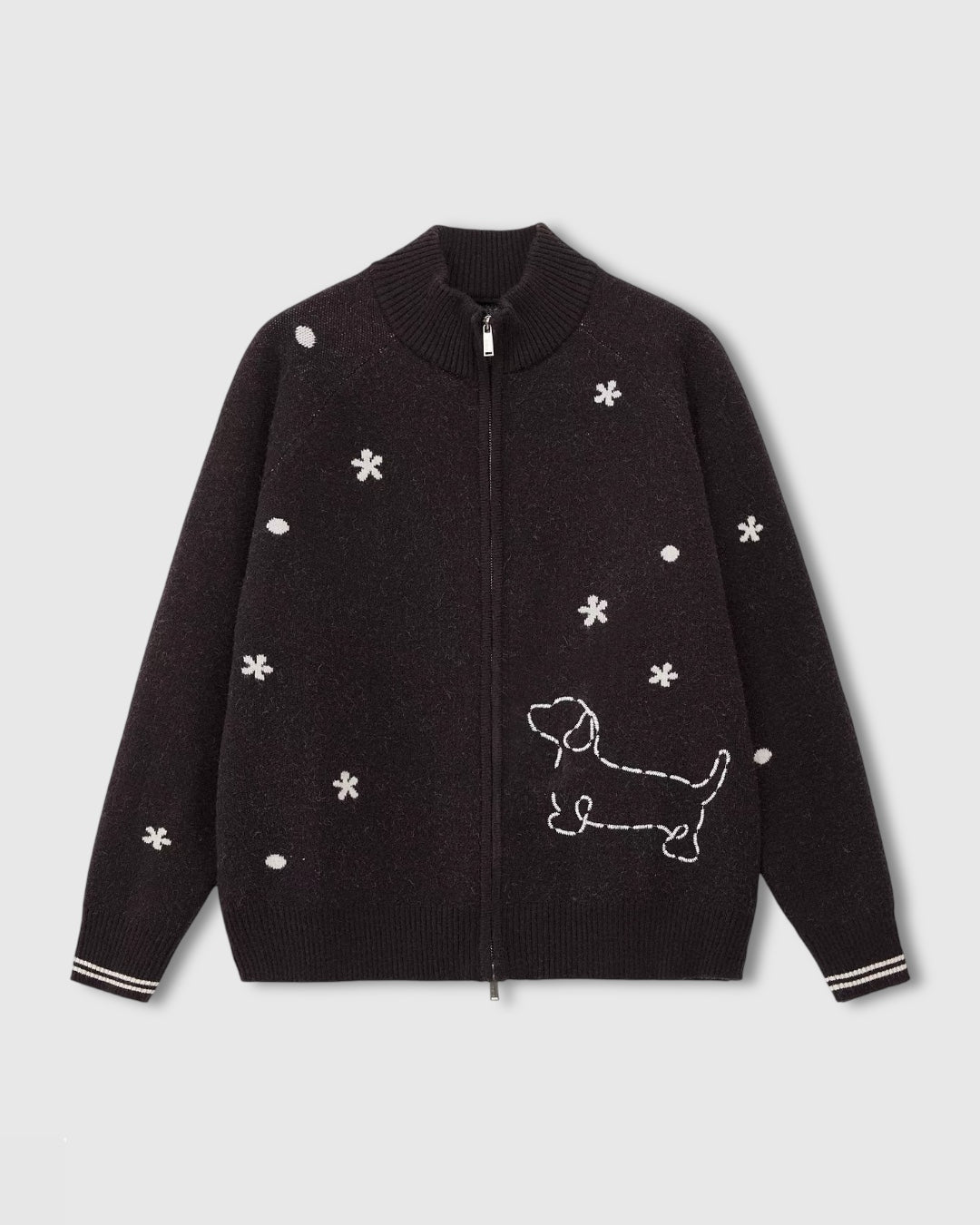 DACHSHUND STARS CARDIGAN