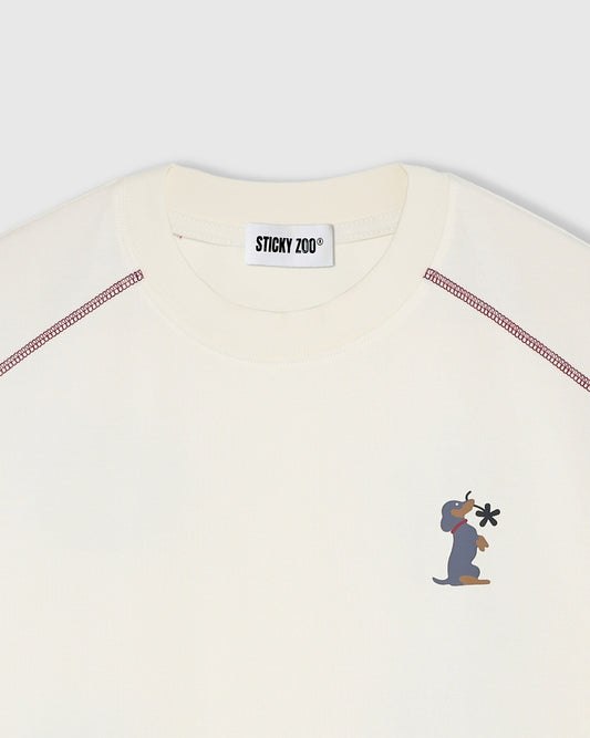 DACHSHUND BLOOM RINGER T-SHIRT