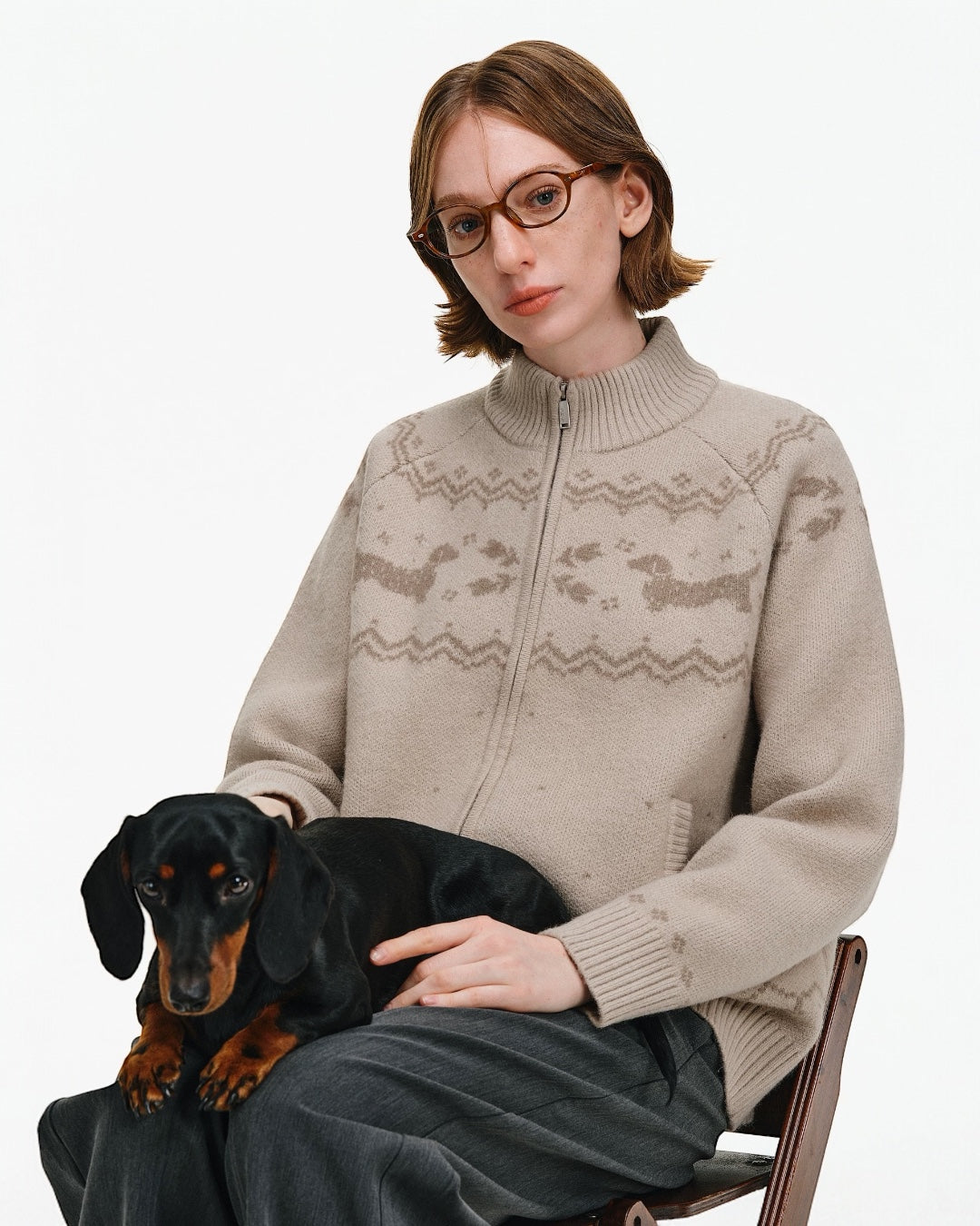 DACHSHUND HOLIDAY CARDIGAN
