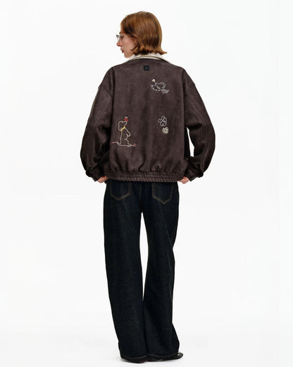 DACHSHUND EMBROIDERED JACKET
