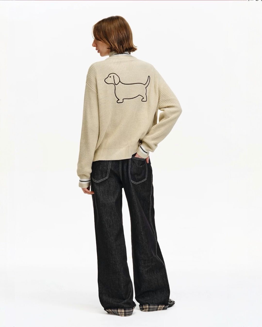 DACHSHUND OUTLINE SWEATER