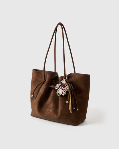 COWHIDE STAR ZEBRA-DUST STACK CHARM