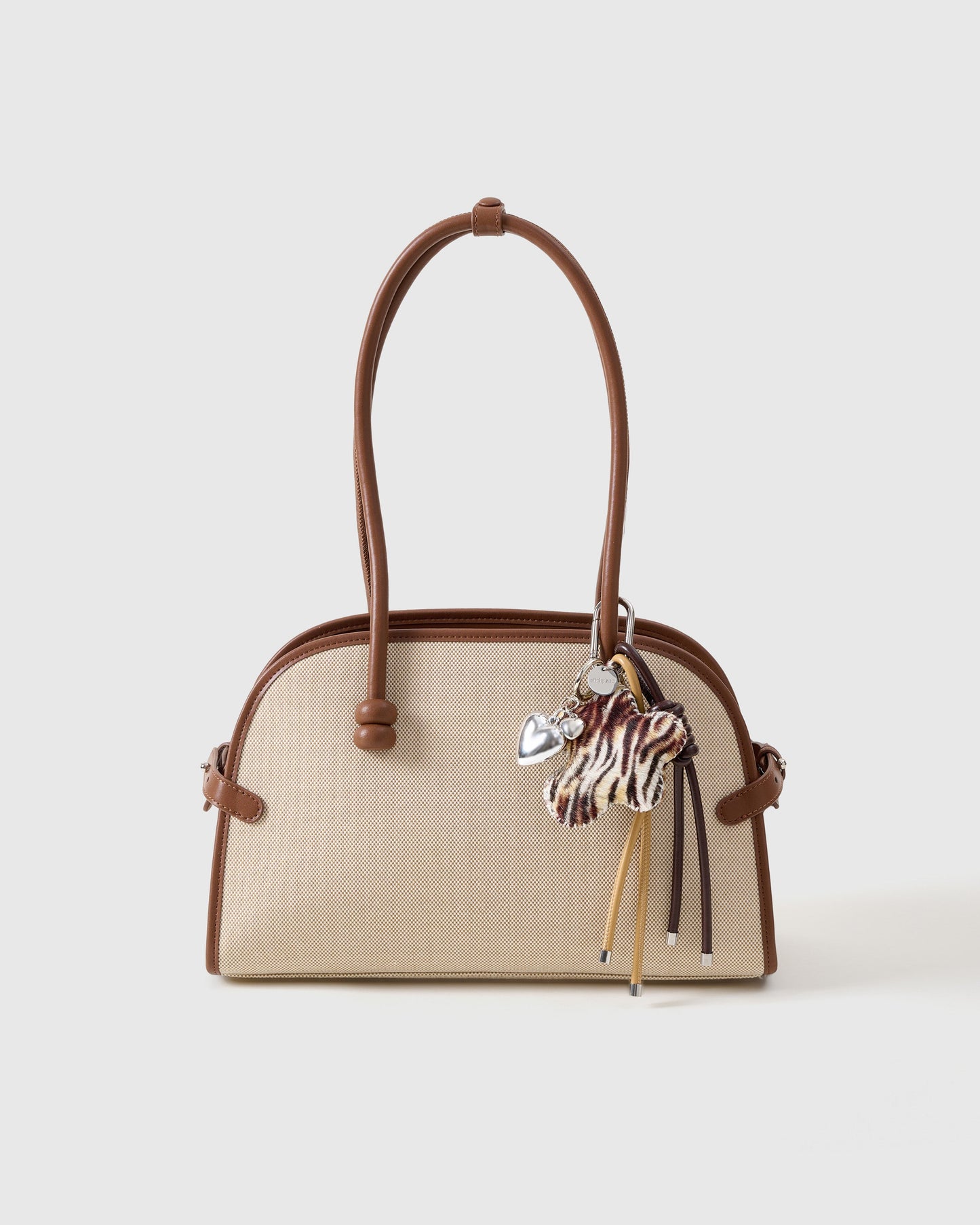 COWHIDE STAR ZEBRA-DUST STACK CHARM