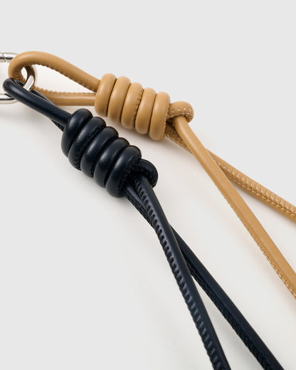 COWHIDE STAR LEOPARD STACK CHARM