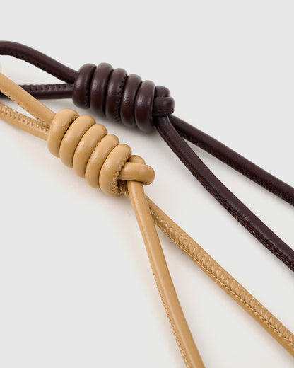 COWHIDE STAR ZEBRA-DUST STACK CHARM