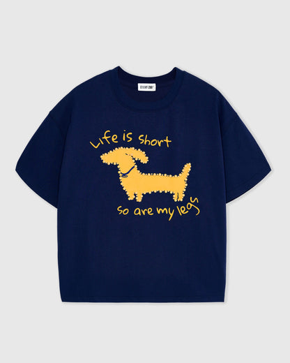 Dachshund Pearl Embellished T-Shirt