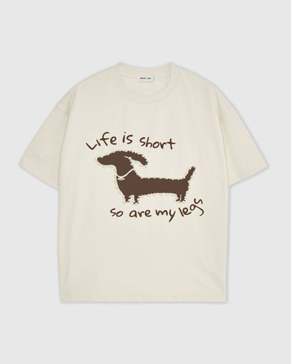 Dachshund Pearl Embellished T-Shirt