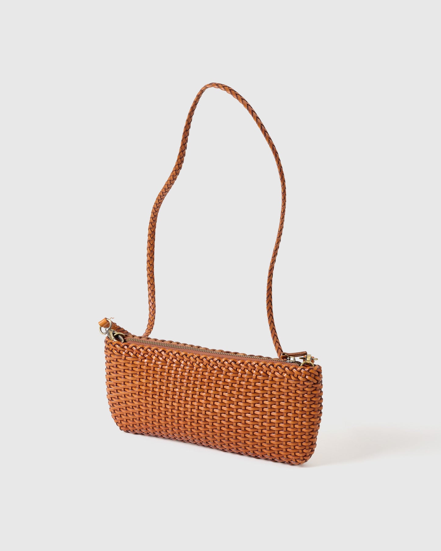 HANDMADE BRAIDED LEATHER MINI BAG