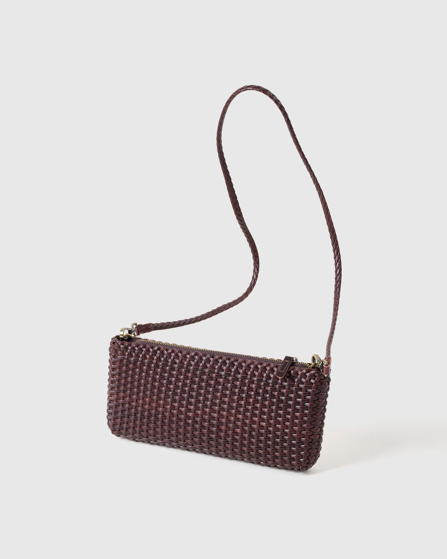 HANDMADE BRAIDED LEATHER MINI BAG