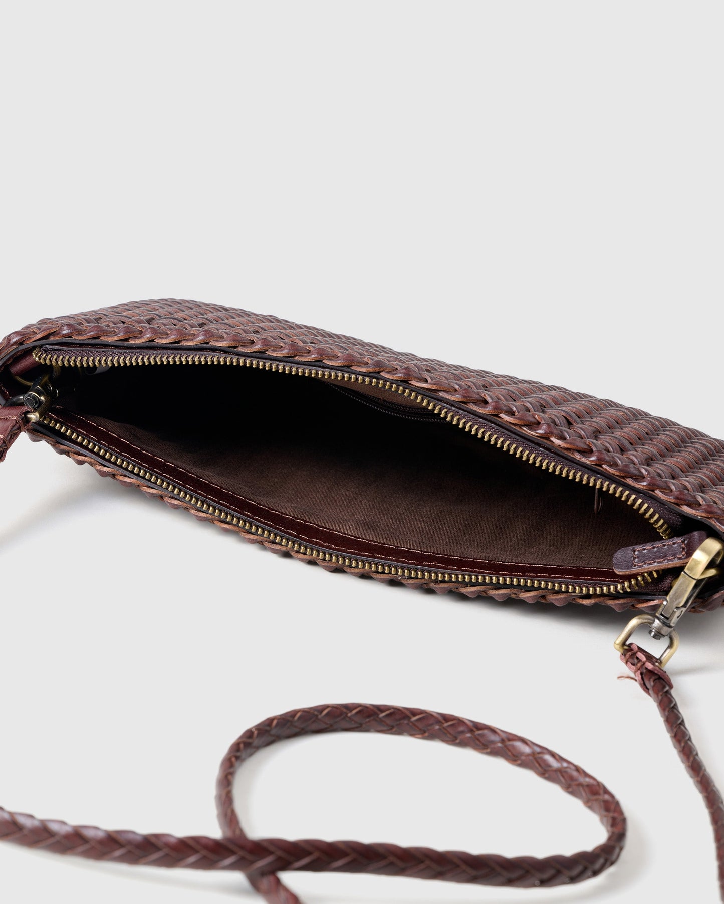 HANDMADE BRAIDED LEATHER MINI BAG