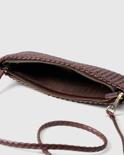 HANDMADE BRAIDED LEATHER MINI BAG