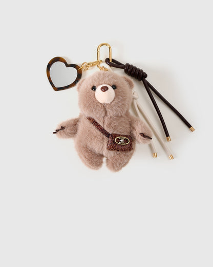 LUX TEDDY HEART MIRROR STACK CHARM