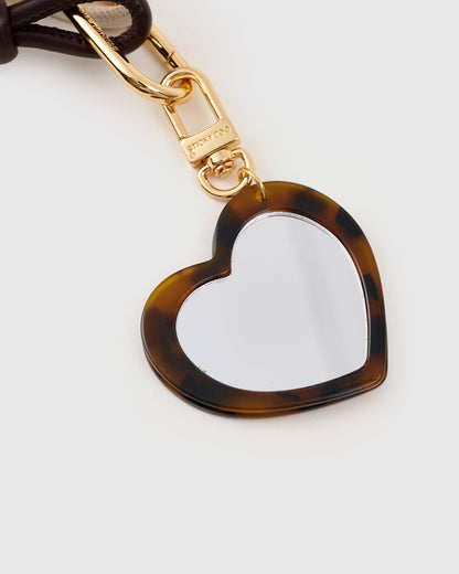 LUX TEDDY HEART MIRROR STACK CHARM