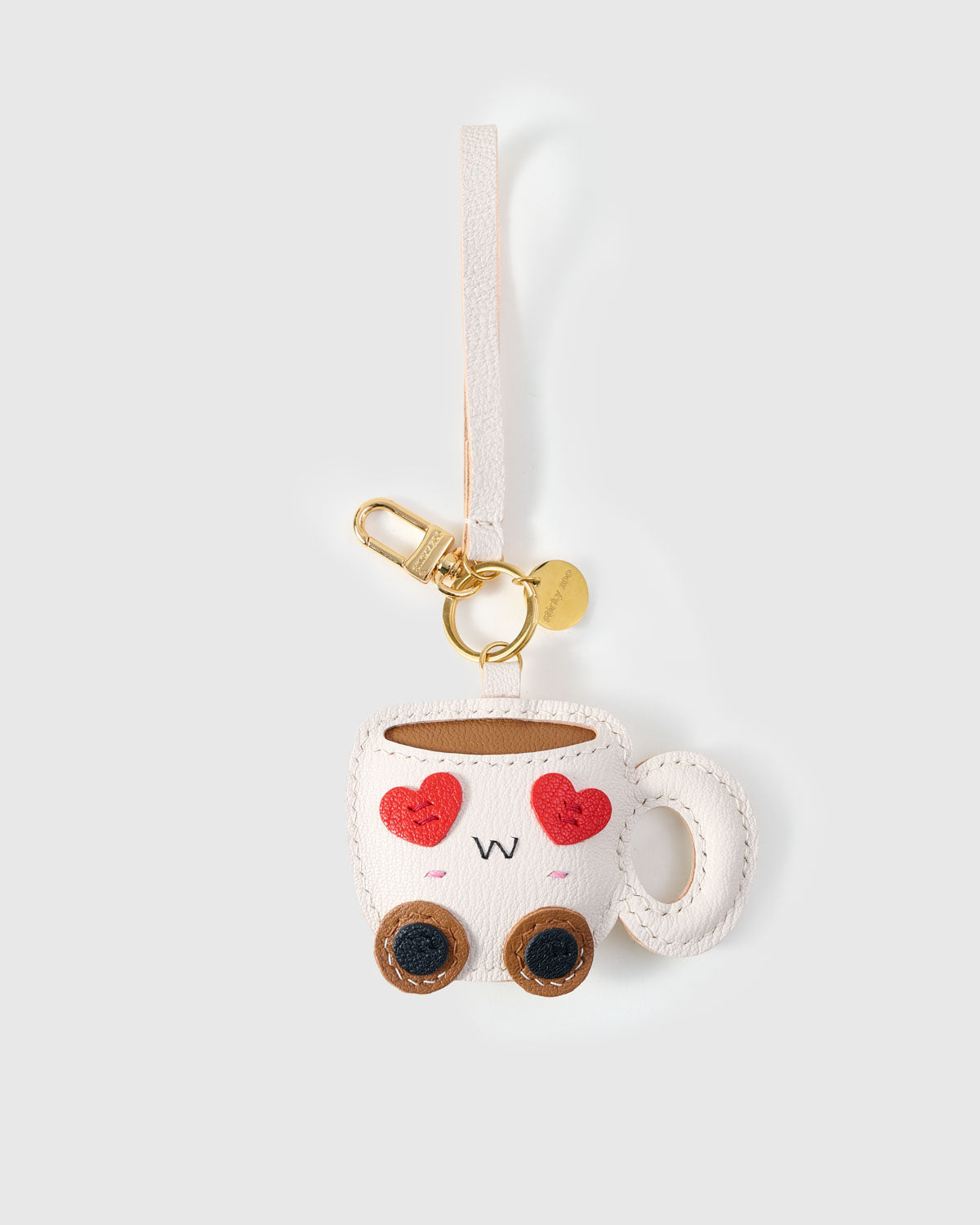 HEART-EYES COFFEE CUP CHARM