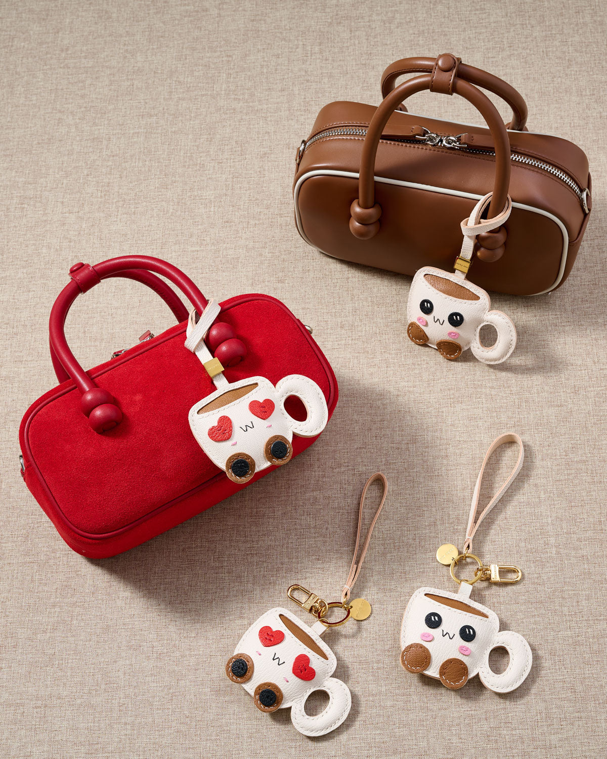 HEART-EYES COFFEE CUP CHARM