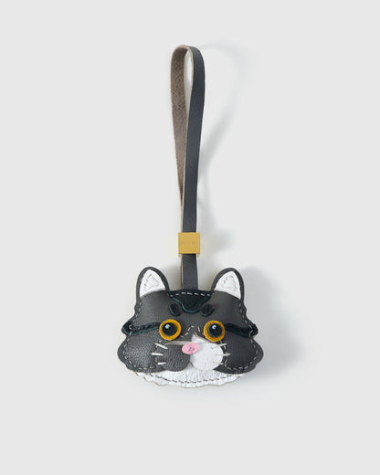 LONG-HAIR TABBY CAT CHARM