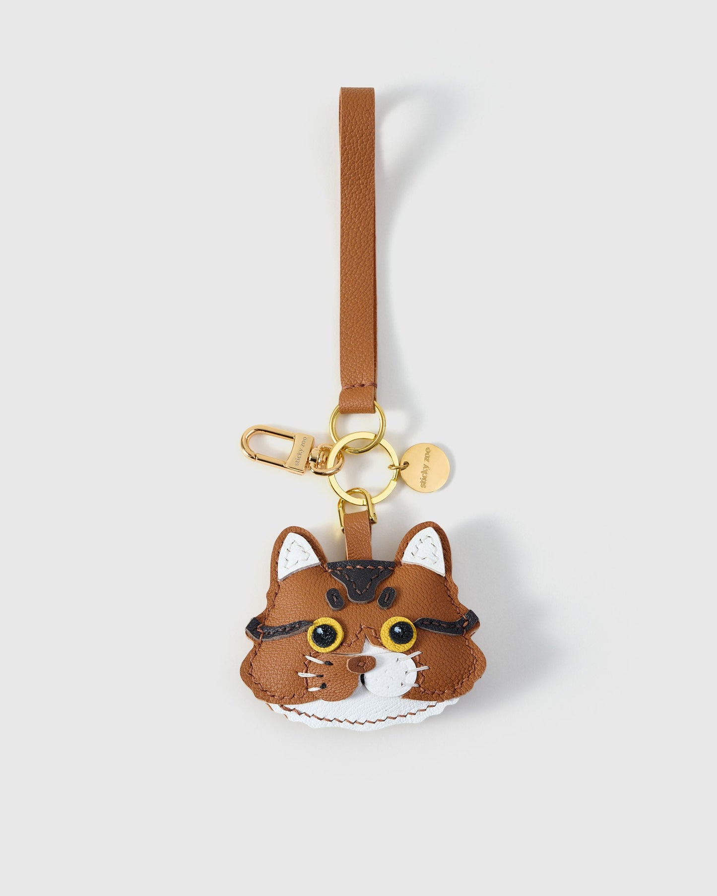 LONG-HAIR TABBY CAT CHARM