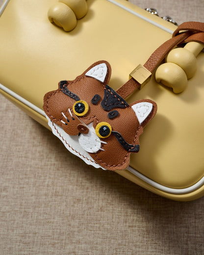 LONG-HAIR TABBY CAT CHARM