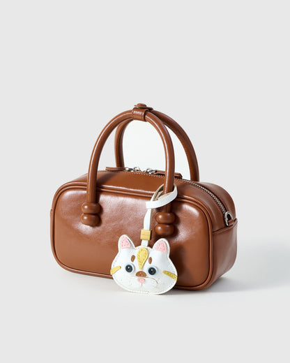 SILVER TABBY CAT CHARM