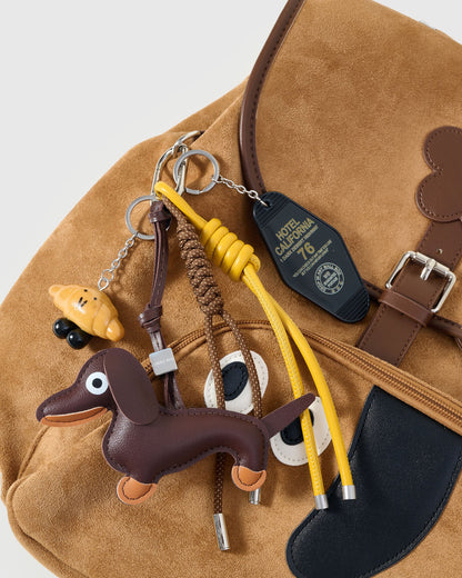 DAPPER DACHSHUND BACKPACK + CHARM SET