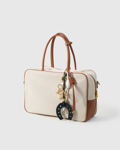 LUCKY HORSESHOE BOW STACK CHARM