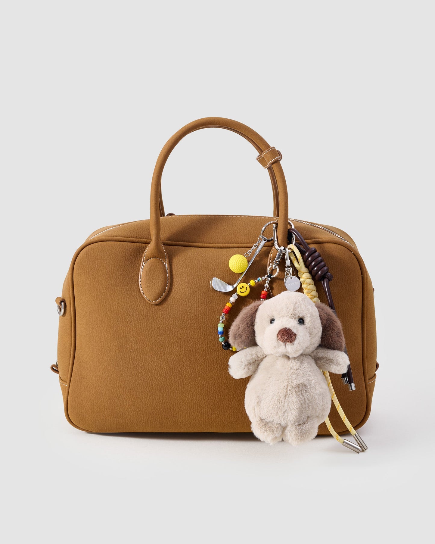 GOLF DOG SMILEY STACK CHARM