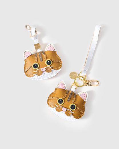 ORANGE TABBY CAT CHARM