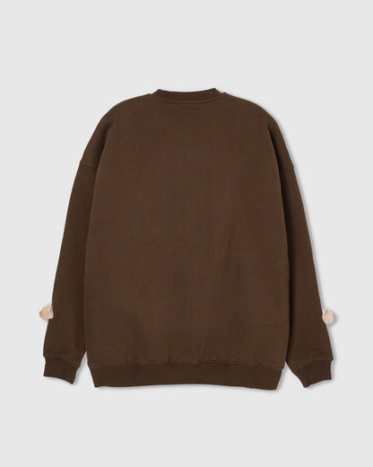 TEDDY CHECK-EAR SWEATSHIRT