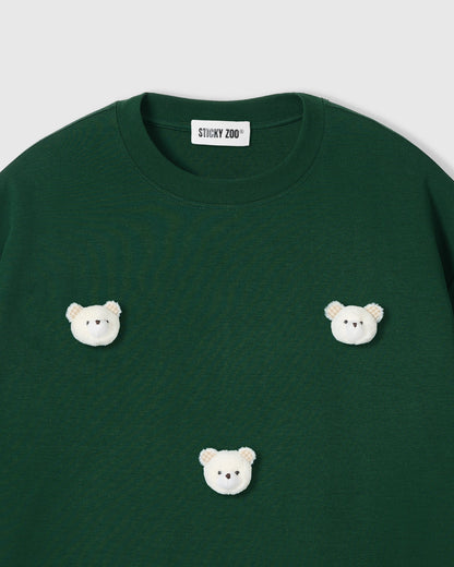TEDDY CHECK-EAR CHARM T-SHIRT