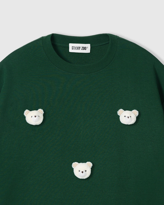 TEDDY CHECK-EAR CHARM T-SHIRT