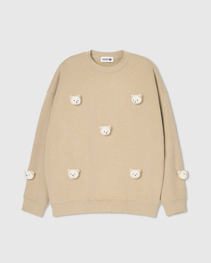 TEDDY CHECK-EAR SWEATSHIRT