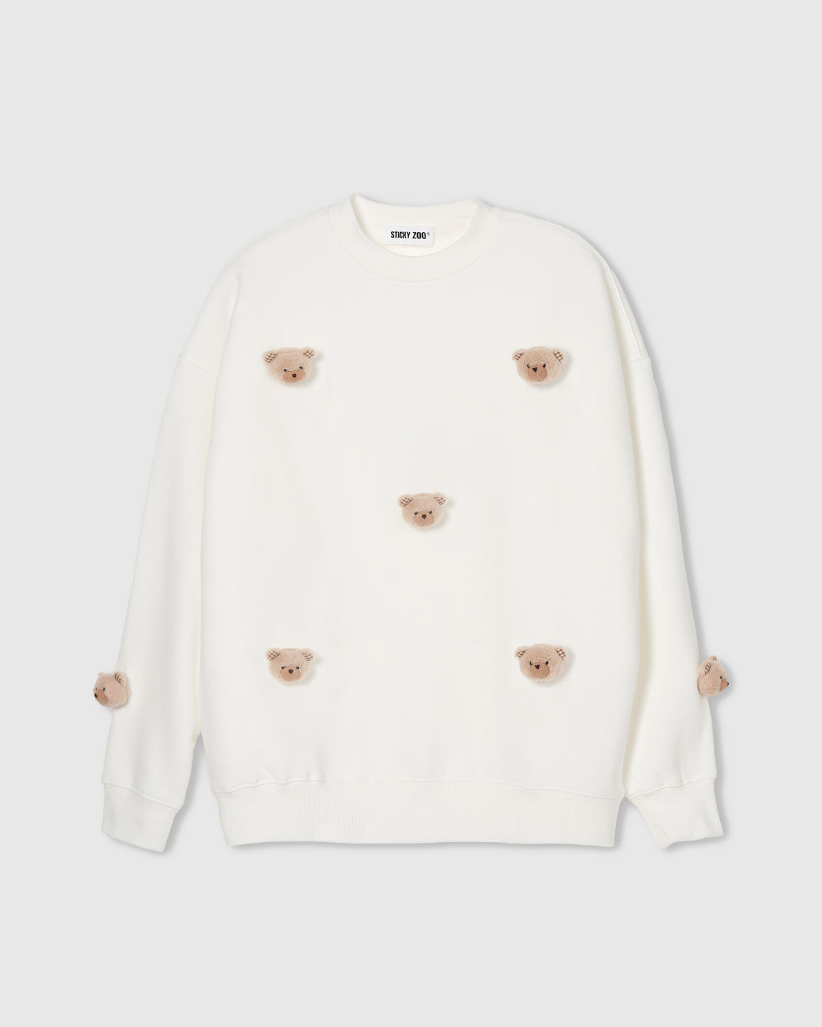 TEDDY CHECK-EAR SWEATSHIRT