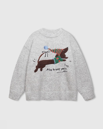 DACHSHUND HOLIDAY SWEATER