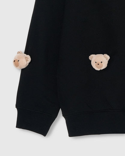 TEDDY CHECK-EAR SWEATSHIRT