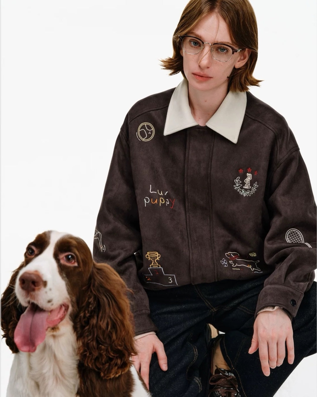 DACHSHUND EMBROIDERED JACKET