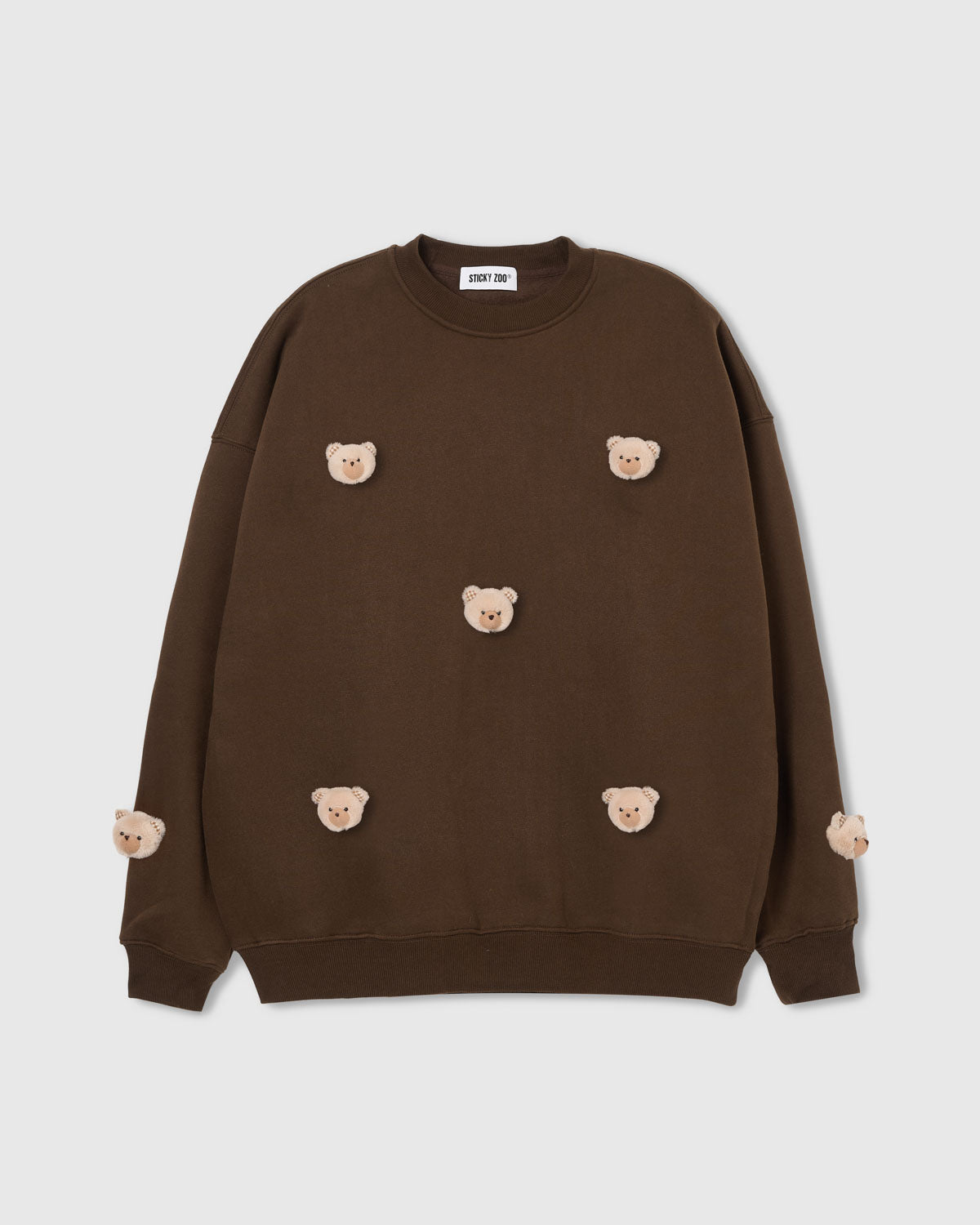TEDDY CHECK-EAR SWEATSHIRT