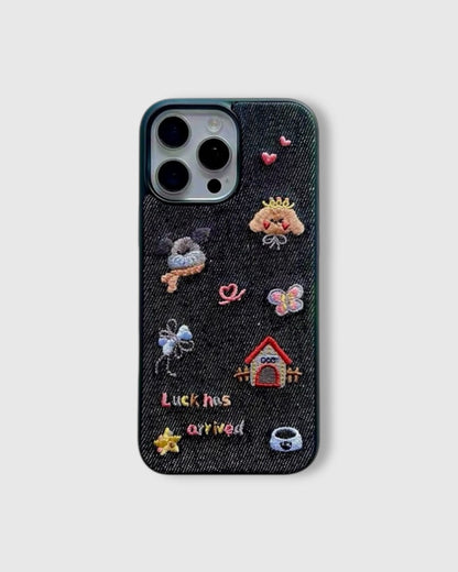 LUCK HUS ARRIVED DENIM CASE