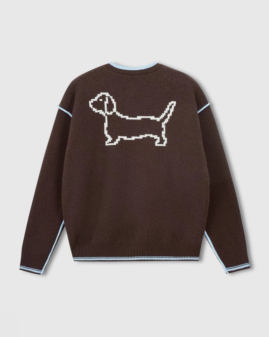 DACHSHUND PIXEL SWEATER