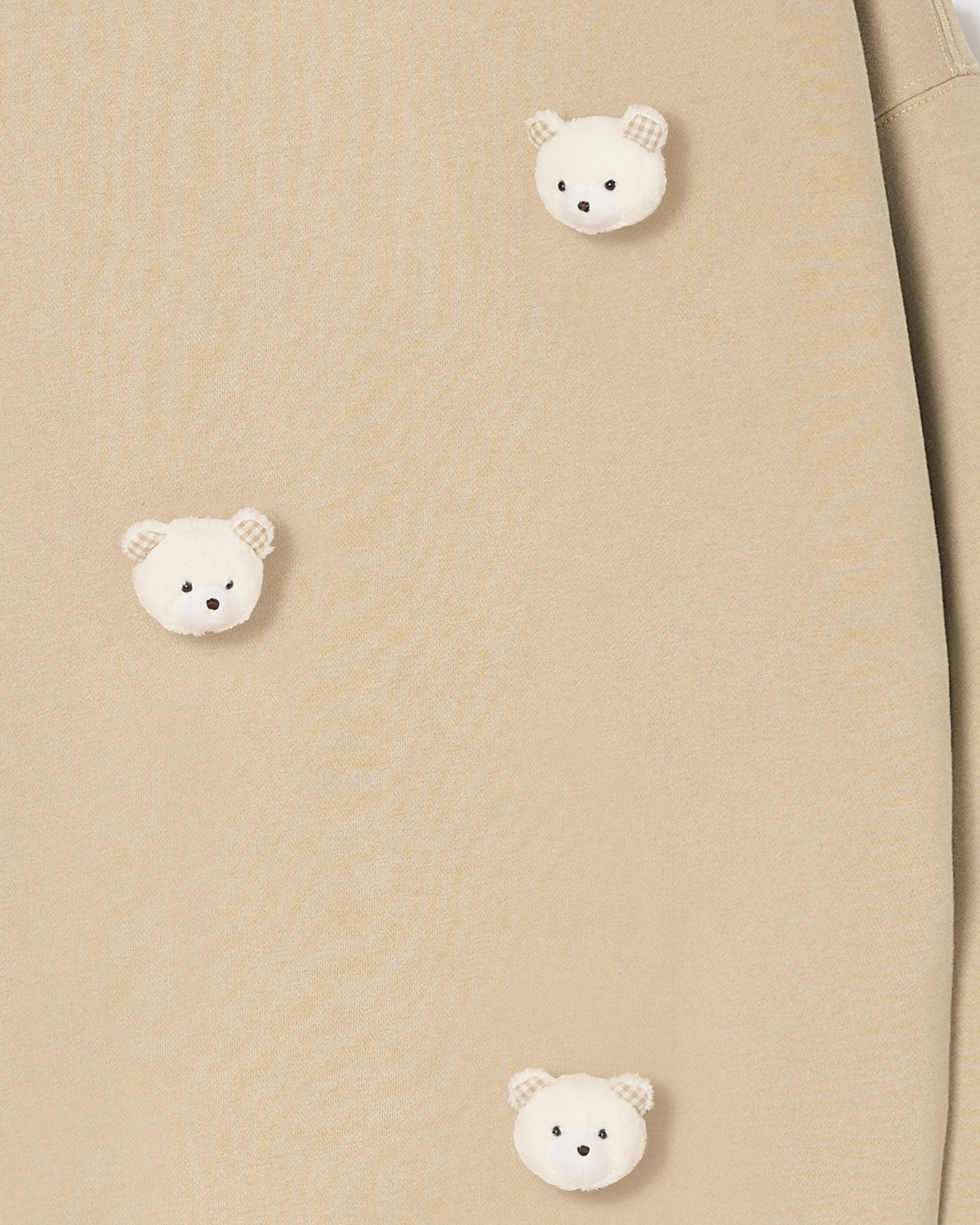 TEDDY CHECK-EAR SWEATSHIRT