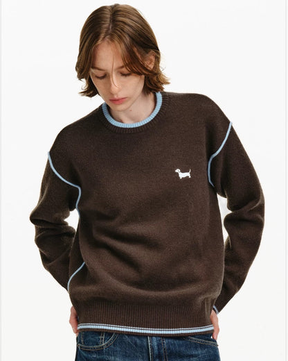 DACHSHUND PIXEL SWEATER