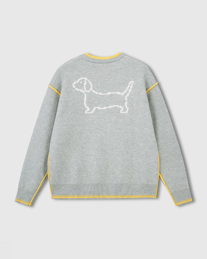 DACHSHUND PIXEL SWEATER