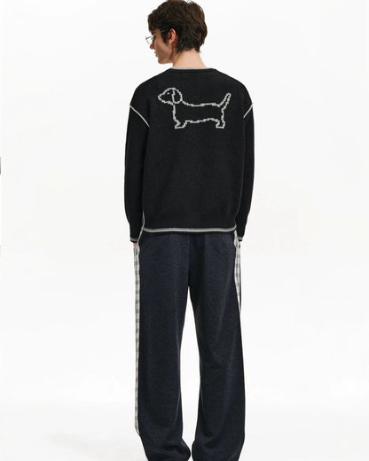 DACHSHUND PIXEL SWEATER