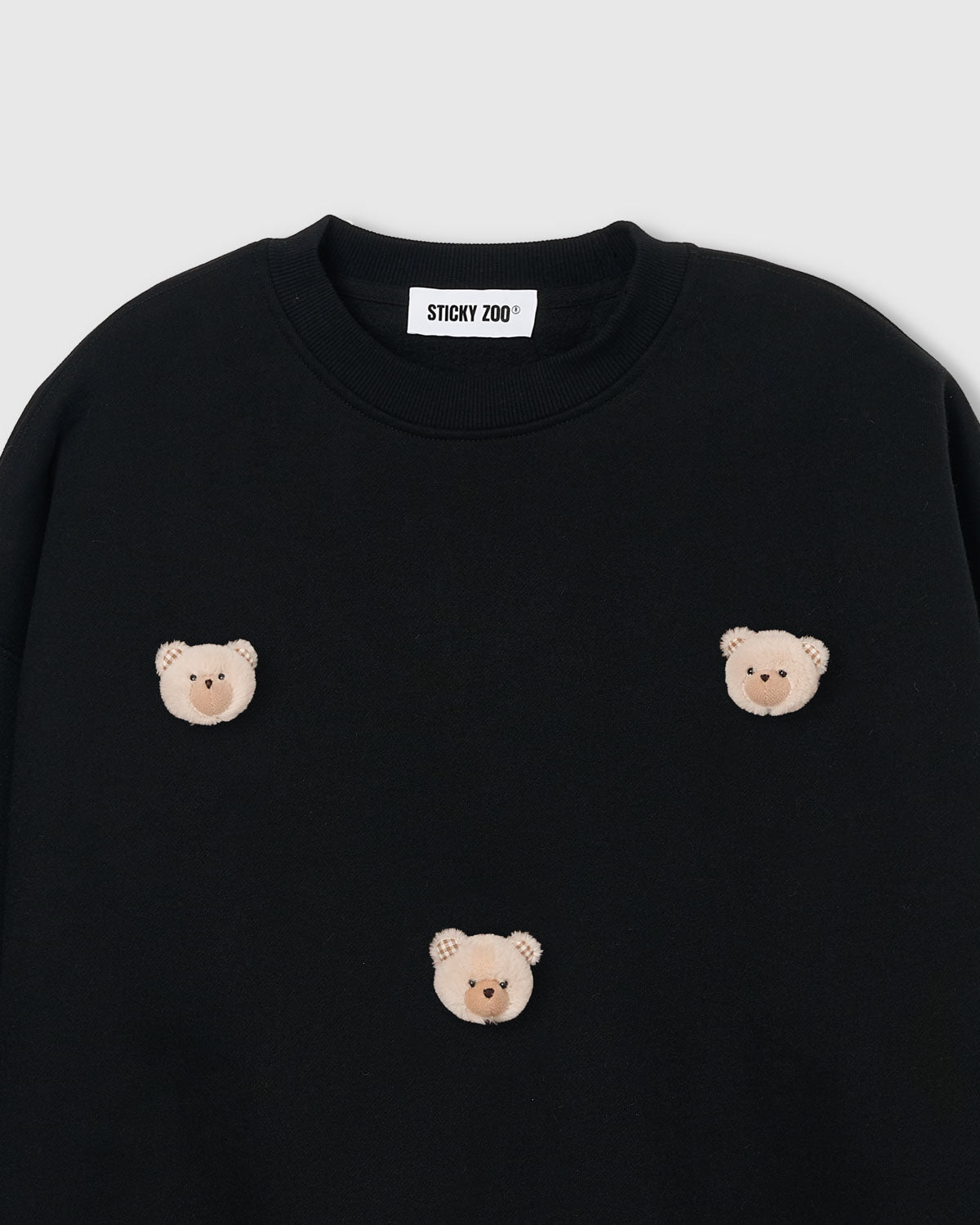 TEDDY CHECK-EAR SWEATSHIRT