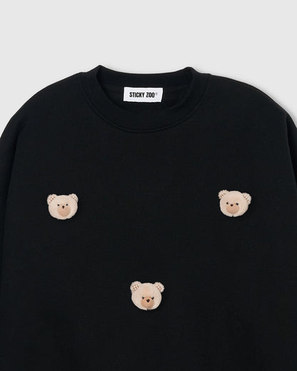 TEDDY CHECK-EAR SWEATSHIRT