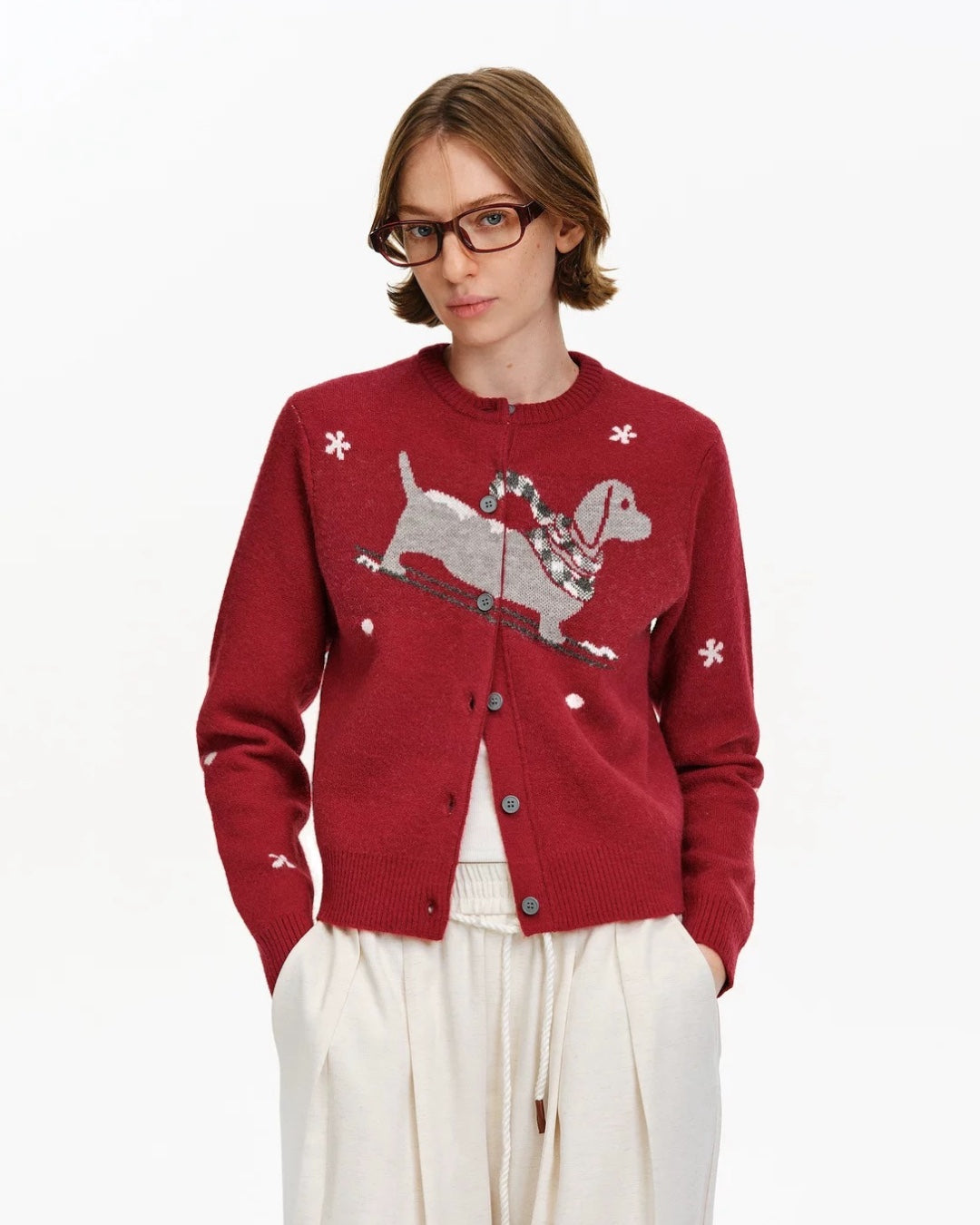 DACHSHUND HOLIDAY CARDIGAN