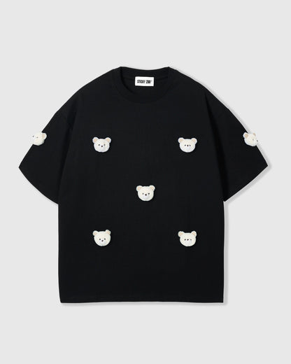 TEDDY CHECK-EAR CHARM T-SHIRT