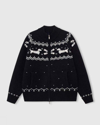 DACHSHUND HOLIDAY CARDIGAN