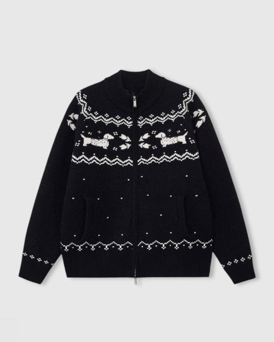 DACHSHUND HOLIDAY CARDIGAN